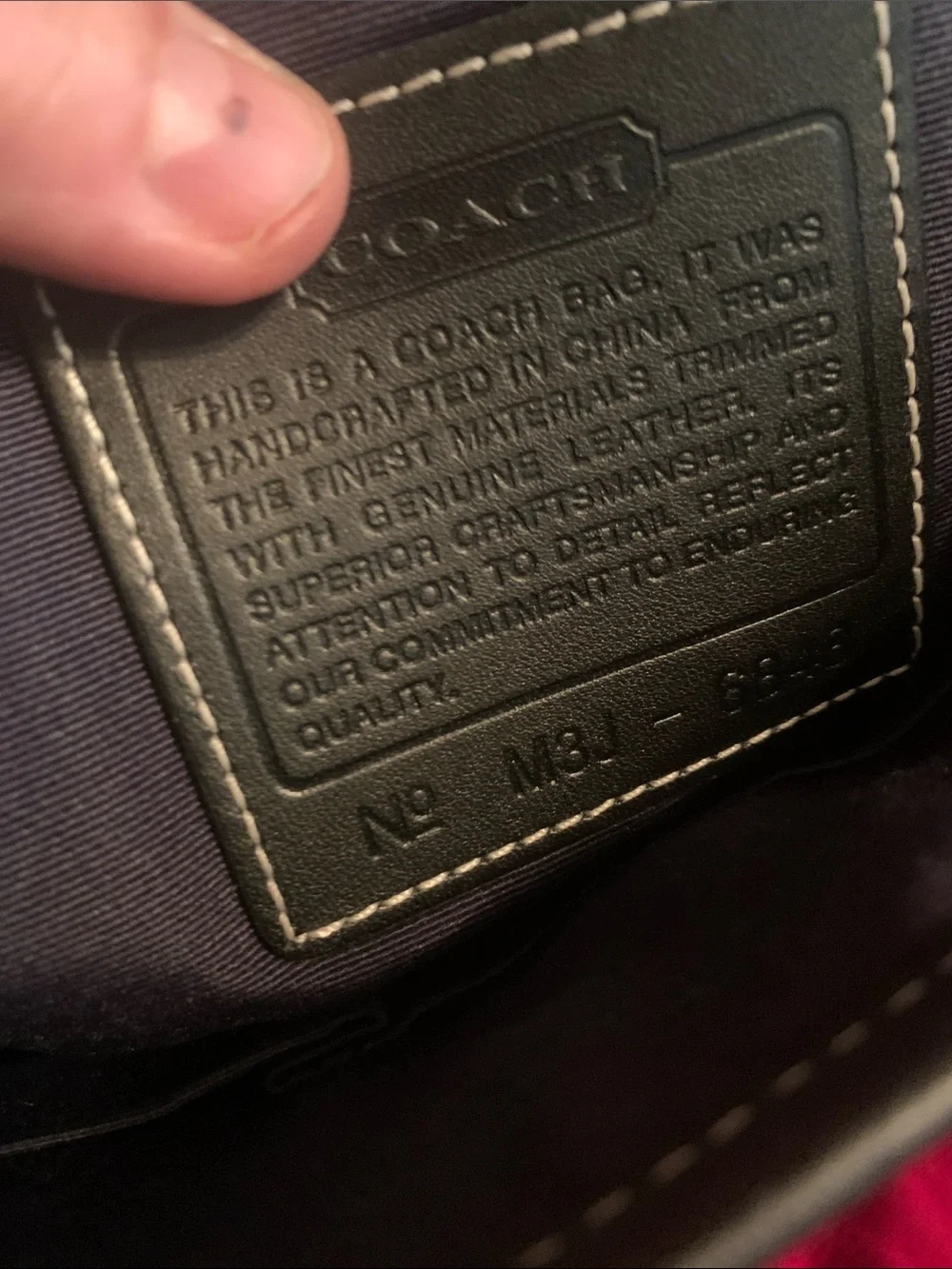 Coach satchel black